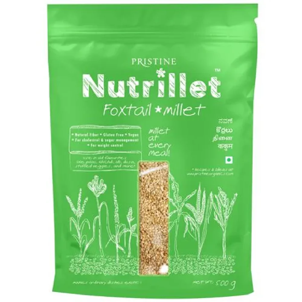 PRISTINE Nutrillet Foxtail Millet, 500 g Pouch-1.webp